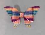 Rainbow Butterfly Hair Bow