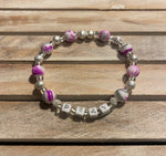 Purple Pray Bracelet