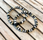 Zebra Heishi Bracelet